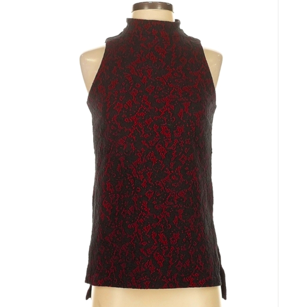 Michael Kors Sleeveless Brocade Top